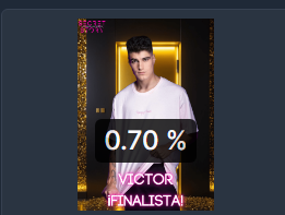casatuiteros's tweet photo. @VictorLlan_ QUINTO CLASIFICADO con el 0,70% de los votos #CTSemiFinal https://t.co/27sm9G25Y2