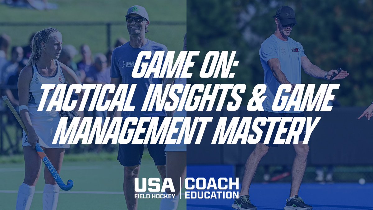 USA Field Hockey is excited to announce a special series of education opportunities for coaches. The series kicks off Saturday, April 27 with Game On: Tactical Insights & Game Management Mastery, a one-day workshop. Learn more: bit.ly/3vZGHji