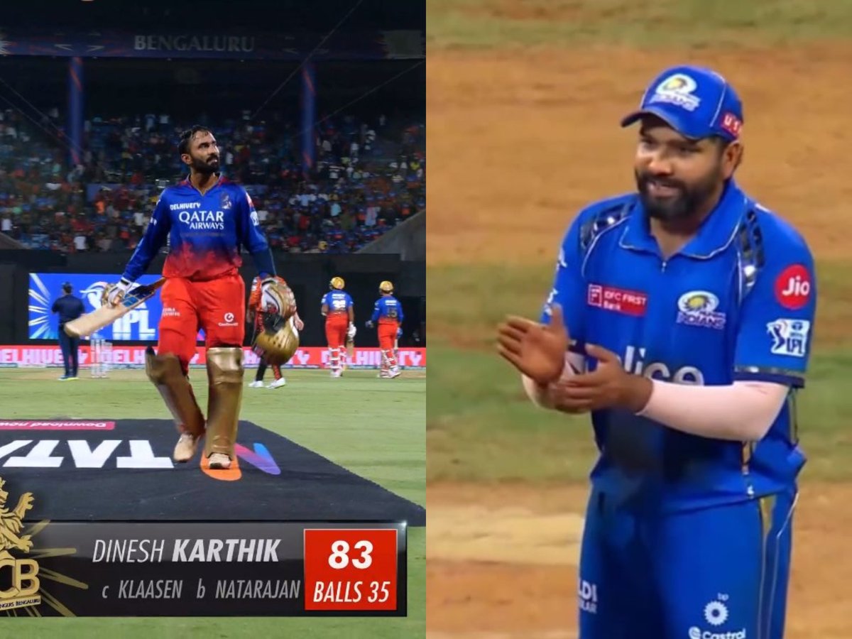 The motivation of Captain Rohit Sharma has completely changed Dinesh Karthik . What a leader ! @ImRo45 😭🔥