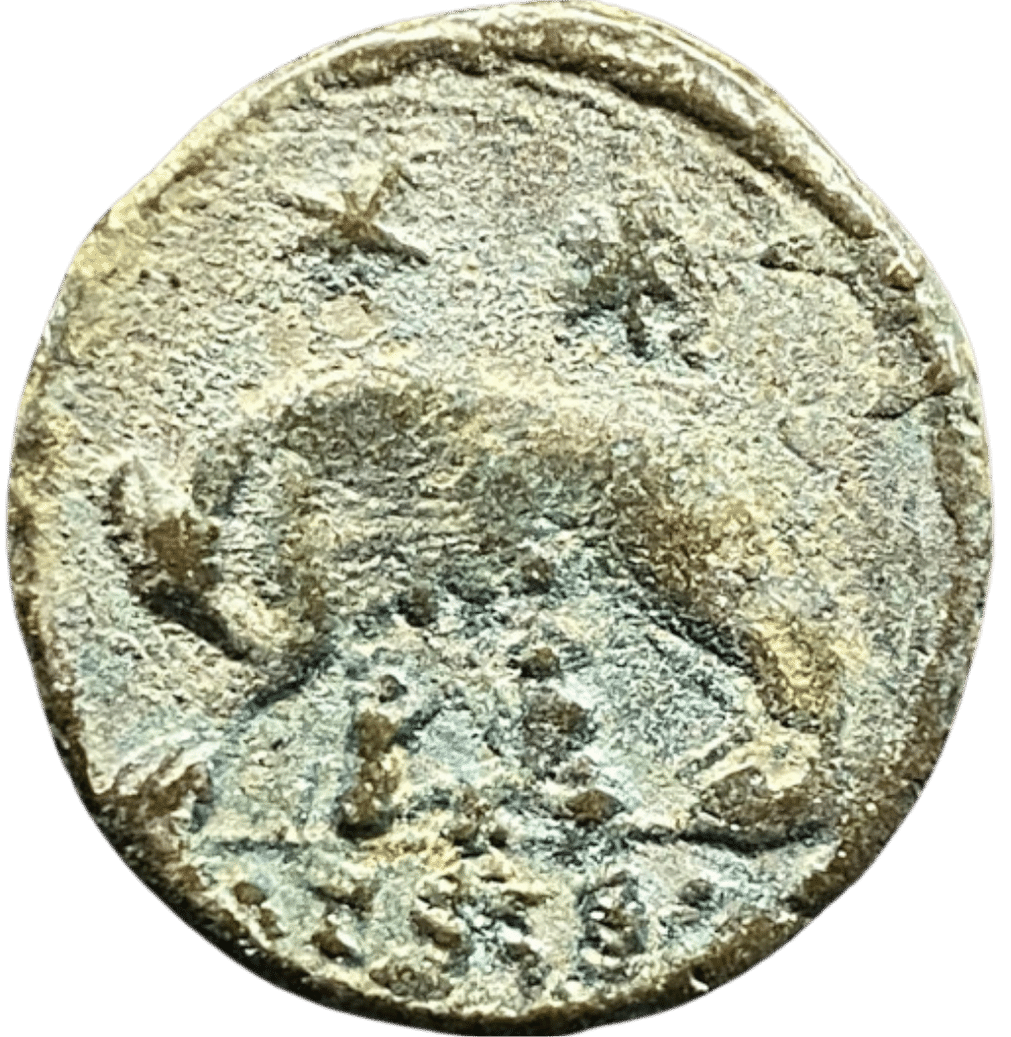 Always a favourite image of #ancientRome. From a #romancoin celebrating Constantine the Great.

#ancientrome #romancoins #constantine #romanemperor #rome