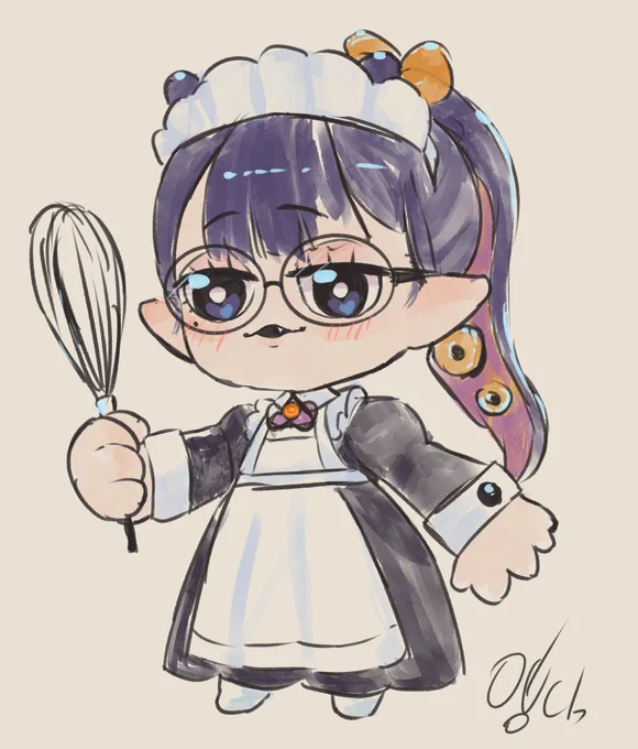 #inART Day 50: Well well well looks like Ina has it Maid rn 