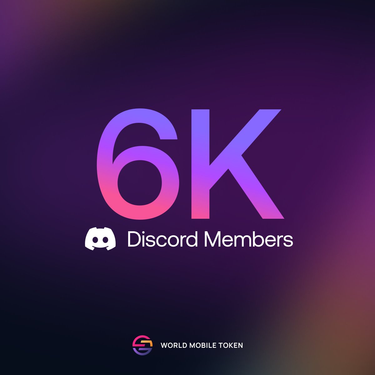 wmchain's tweet photo. ✅ 6,000 #Mobilers on Discord!

💜 We're overjoyed to share that the #WorldMobile Discord community has grown to over 6,000 members! https://t.co/iPDEIU3hqk