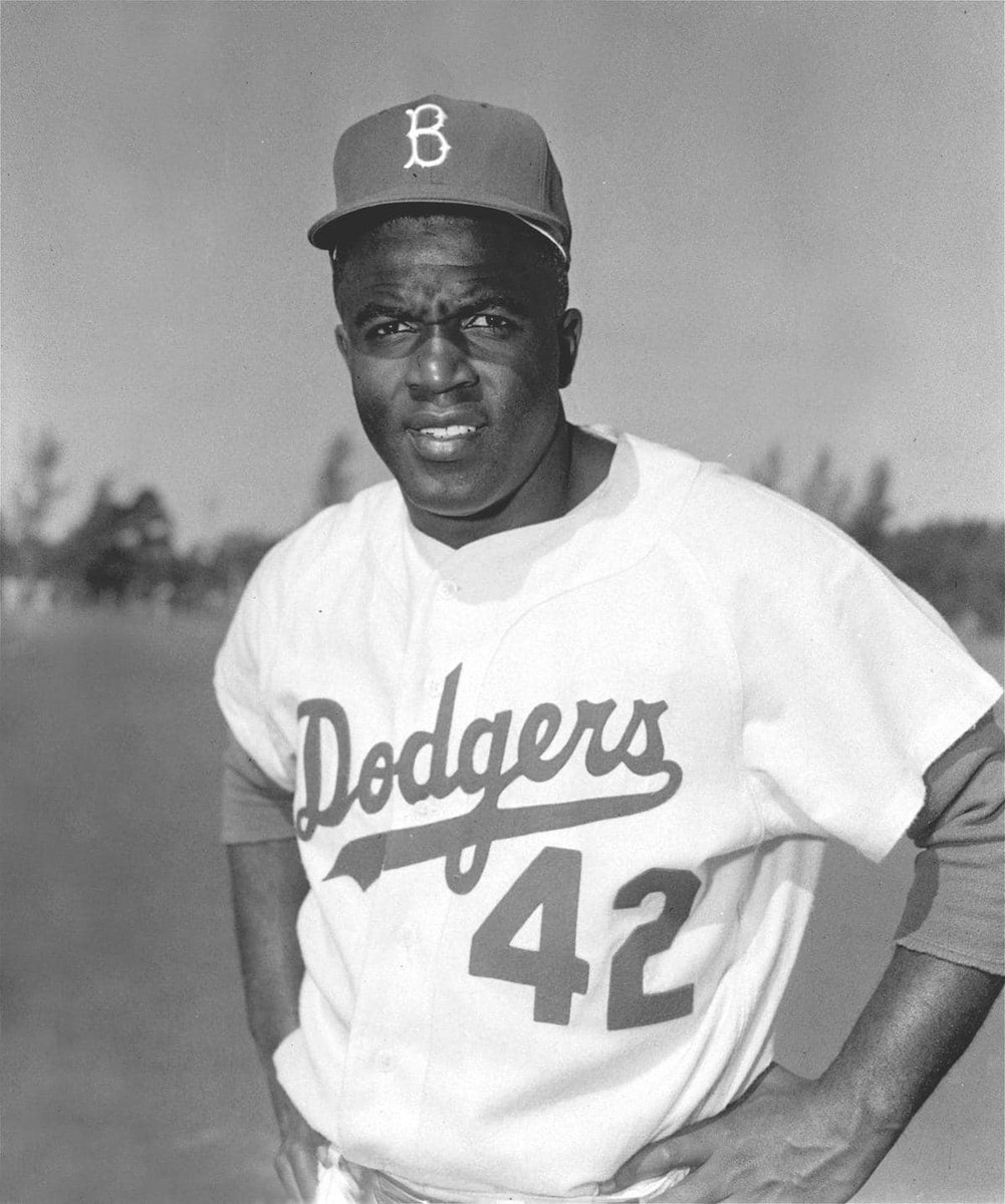 Happy Jackie Robinson Day! #OTD in 1947, Jackie Robinson broke the color barrier in Major League Baseball when he stepped onto the field for the Brooklyn Dodgers. Number 42’s legacy is one of achievement and resilience, as he went on to change the game forever. #JackieRobinson