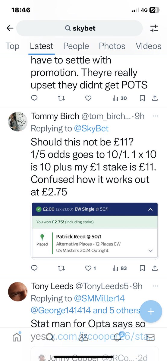 SteveRiggers's tweet photo. @MJB89_ @SkyBet @benjsykes Seems some have been paid out https://t.co/CaP3jztfOI