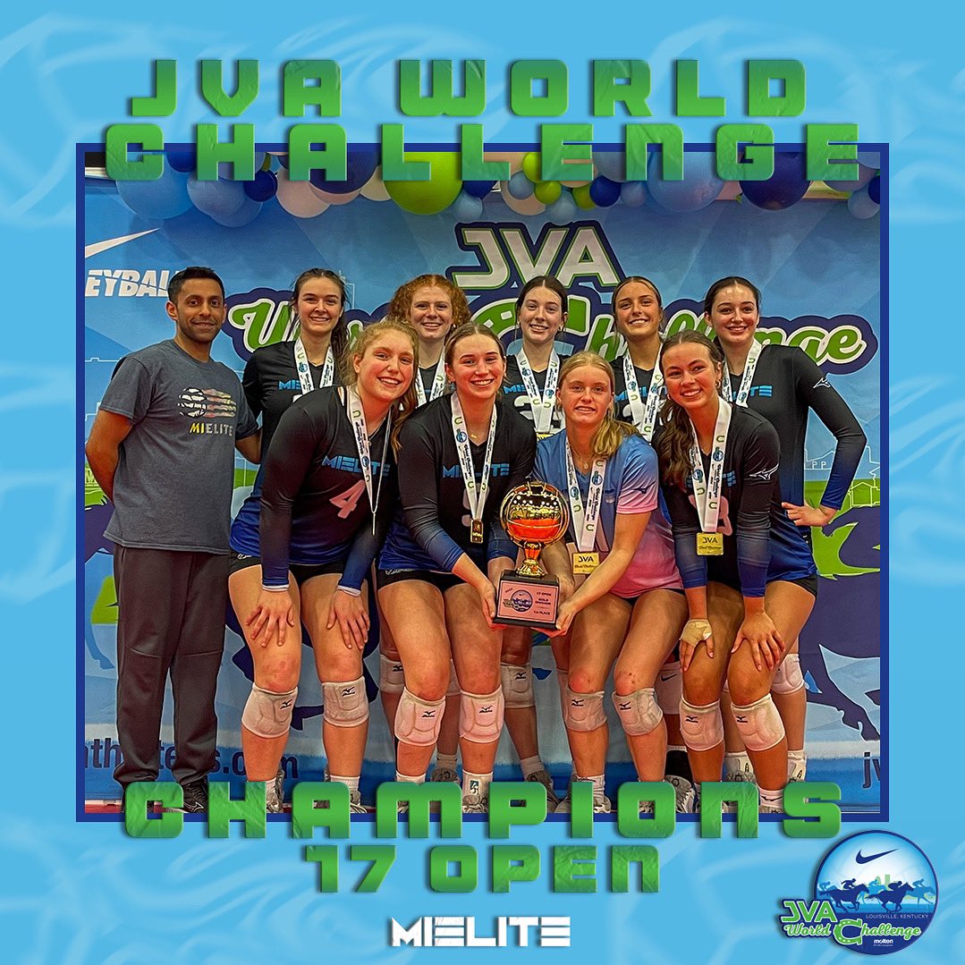 Congratulations to 17 Mizuno on going a PERFECT 9-0 this weekend and winning the JVA World Challenge! 🎊🎊 
We are so proud of you all!🫶🏽 #BeElite #TCBC #JVAWorldChallenge
