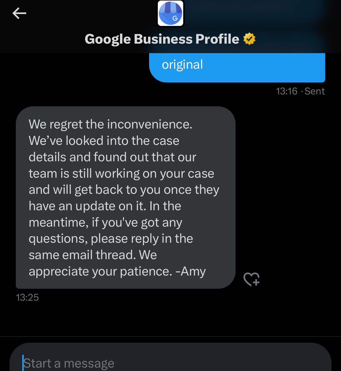 In case you are wondering how helpful <a href="/GoogleMyBiz/">Google Business Profile</a> is in the DMs 🤦: