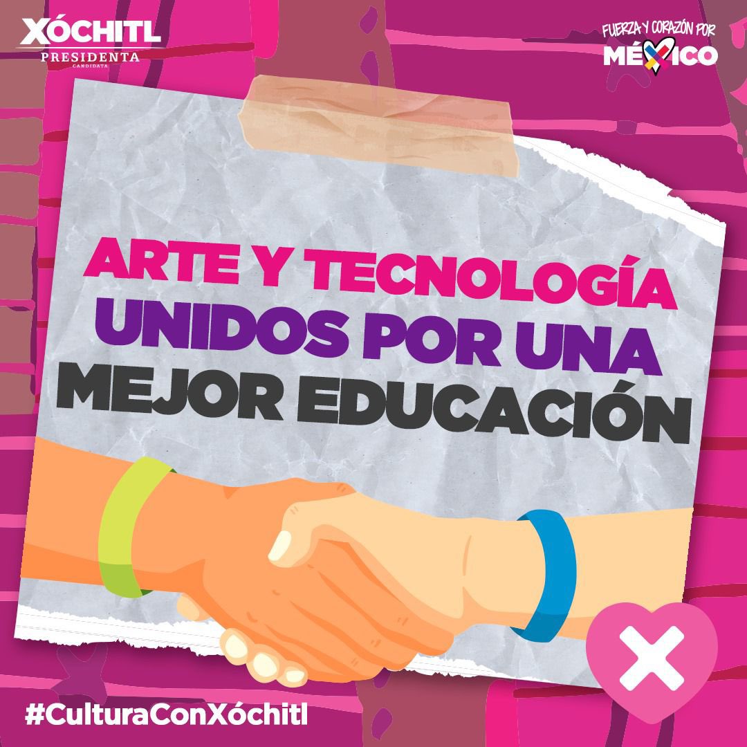 XochitlGalvez's tweet photo. La agenda artística y cultural será un pilar fundamental para el desarrollo y el progreso de México cuando sea Presidenta.

Nunca más un gobierno que le dé la espalda a esta comunidad que nos da fuerza e identidad como nación.

Estas son algunas de mis propuestas. 👇🏼

#DíaMundialDelArte
#CulturaConXóchitl