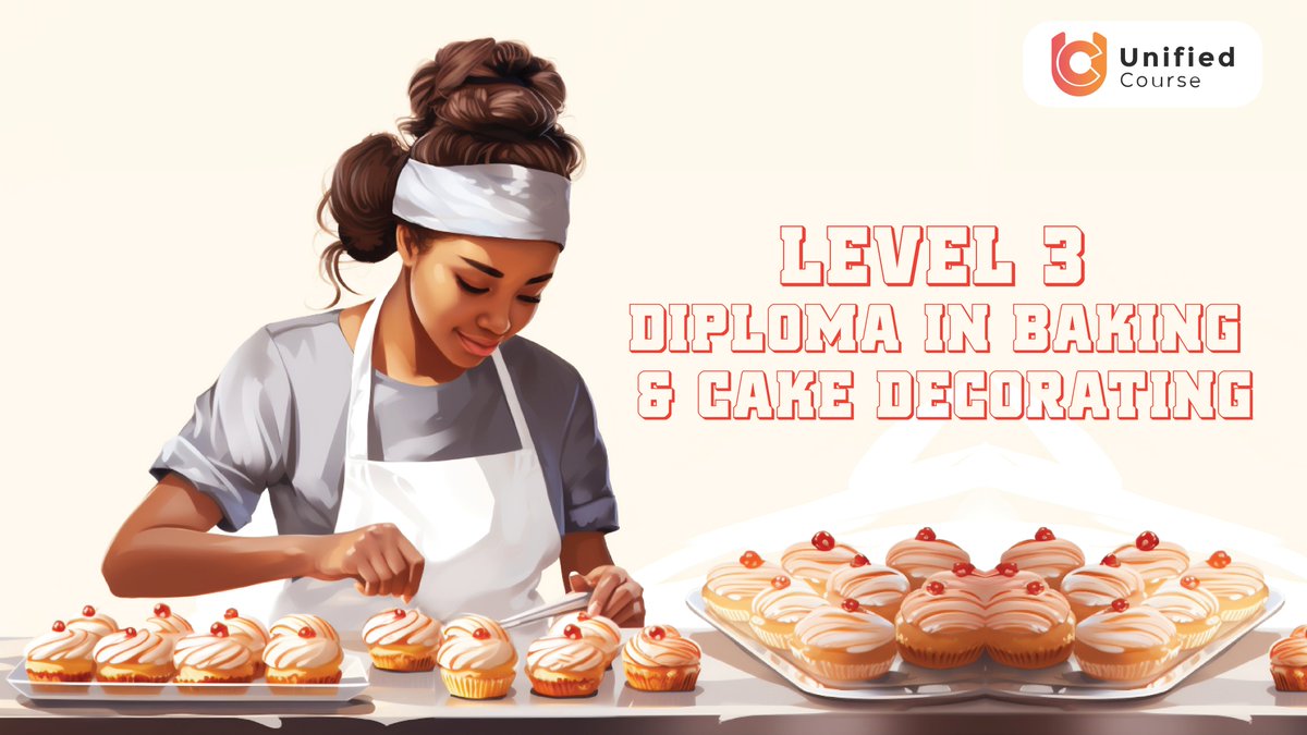 Do you enjoy baking but struggle to improve your skills?

If so, you're in the right place! Our Baking and Cake Decorating Course provides full baking & cake decorating training.
#unifiedcourse #baking #cake #decorating #onlinecourse #bakingcakes #bakinglove #foryou #folllowers