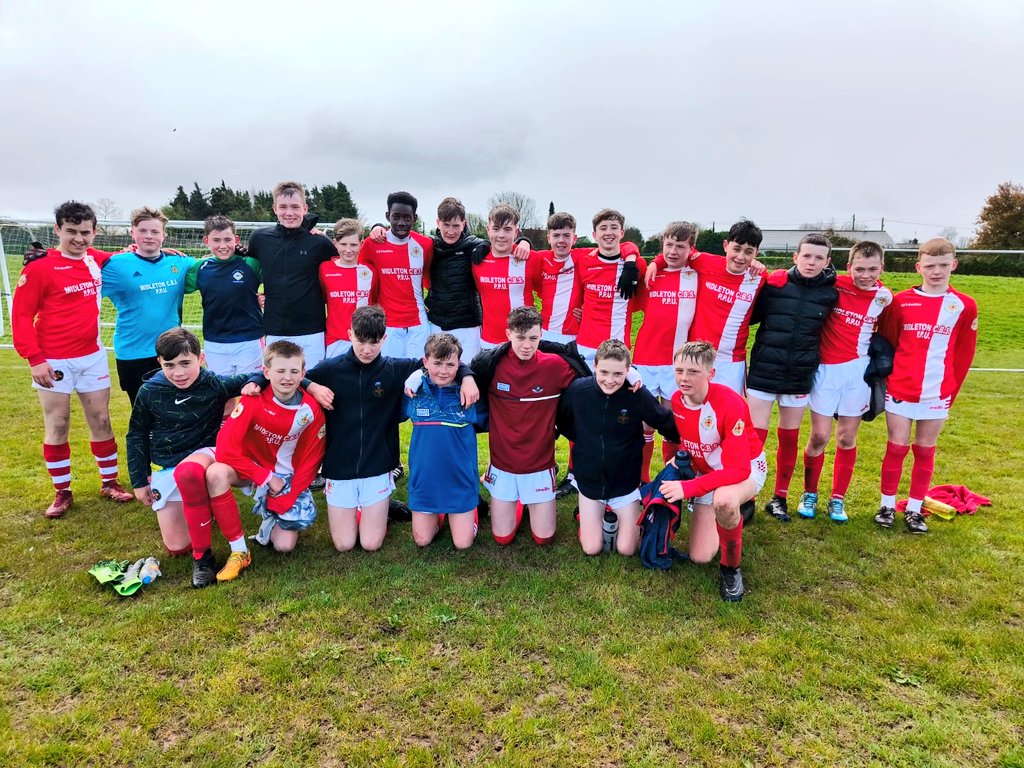 The first year squad got a busy week of football off to a successful start with a hard fought win against Coláiste Mhuire Cobh this morning. 1-1 at full-time courtesy of a Harry Daly equaliser, the game was won on penalties. A Cork Trophy semi-final awaits. #MidletonCBSSoccer