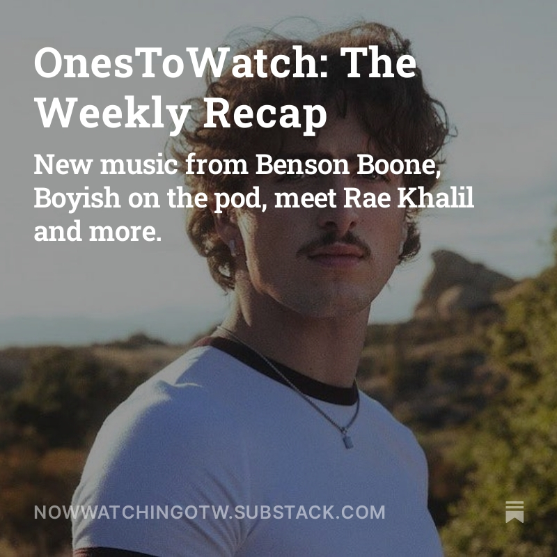 Catch up on 🔥 releases from artists like Benson Boone and Wisp, our favorite moments from #Coachella weekend one, hear the latest Chef's Choice #podcast episode, and more...all delivered directly to your inbox. 📩 open.substack.com/pub/nowwatchin…