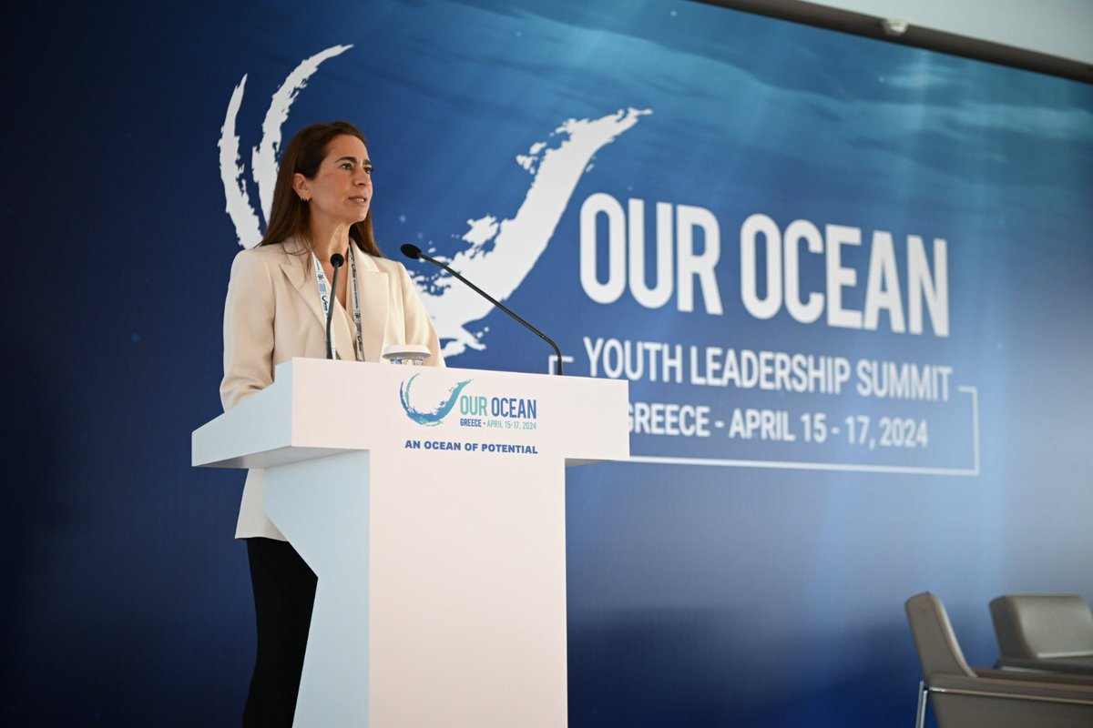 OurOceanOOC's tweet photo. Ms. Semiramis Paliou @SemiramisPaliou Chairperson @HELMEPA #INTERMEPA highlights the role that the ocean plays as climate regulator and a vehicle for a clean transition.
"It's time to acknowledge the reality that human activity has brought us to this climate crisis" says @SemiramisPaliou @HELMEPA #INTERMEPA
#OurOceanYLS #OurOcean2024 #OurOceanGreece #OOYLS