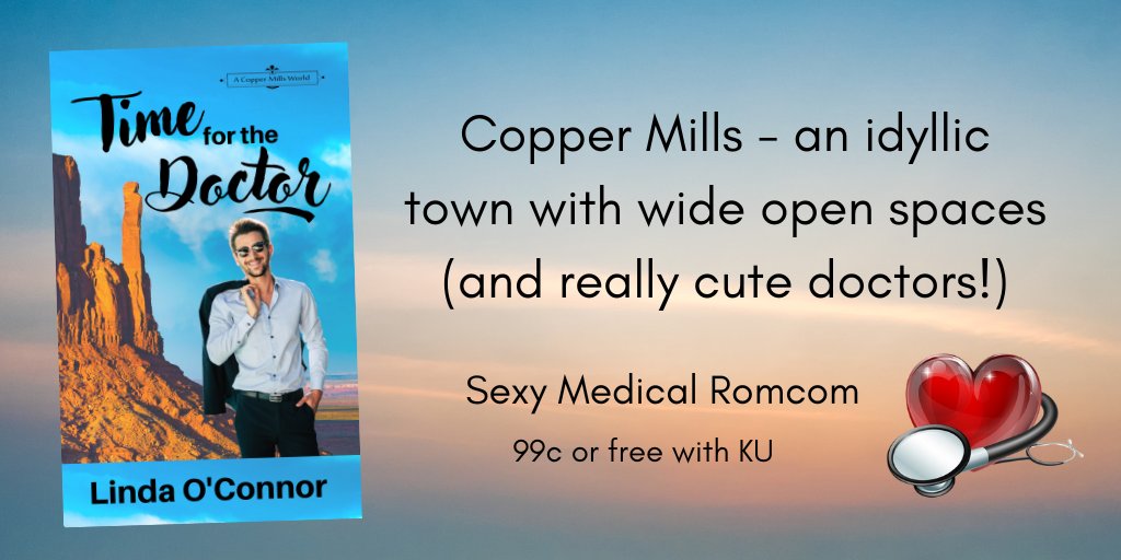 The new internist has arrived in town with her son in tow. Can the doctor she’s replacing change his mind and stay? Escape with this #fun #medical #romance!
 #smalltown #romcom!
 ✶Time for the Doctor✶
amazon.com/dp/B07JLKJK3F 
 #KU #99c