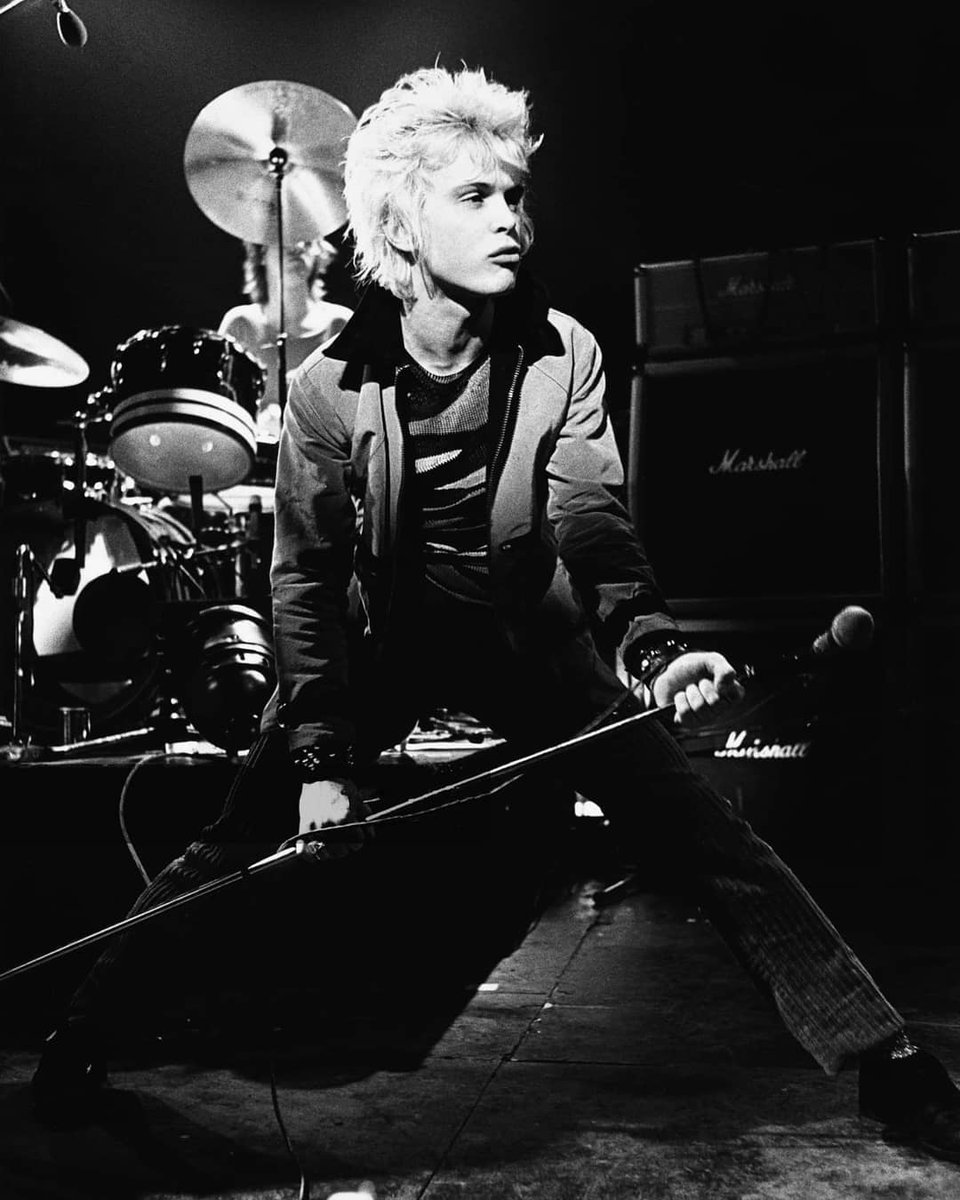 Billy Idol of Generation X performs on stage at The Roundhouse, Camden, London, 9th April 1978. Photos by Gus Stewart.

#BillyIdol #GenerationX #70s #punk #newwave #postpunk #rock #musicphoto #rockhistory