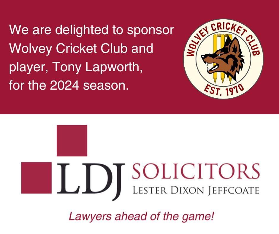 We are delighted to be sponsoring @WolveyCricketClub and player, Tony Lapworth, this season. 

We wish him and the team all the very best for the season ahead (once the sunny weather arrives!). 

wolvey.play-cricket.com/home

#warwickshirecricketleague #localsports #supportlocal