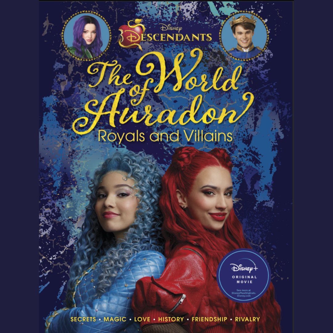 Surprise, I wrote a book for Disney!! I’ve been keeping this secret for a while, and now I’m extremely honored to share that I wrote The World of Auradon: Royals and Villains, a tie-in guidebook releasing with the upcoming Descendants: The Rise of Red!!! 🤯🤩 @DisneyBooks