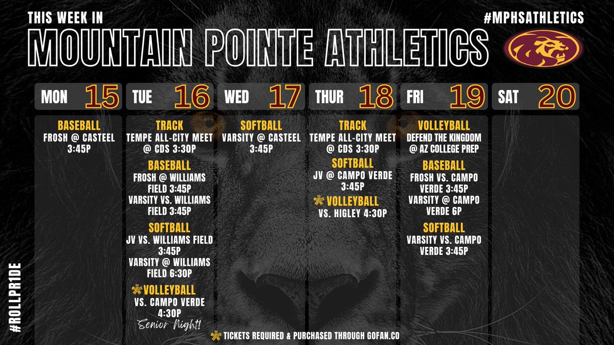 This week, for your Pride student-athletes! 
📅 April 15-20 #ROLLPR1DE #mphsathletics