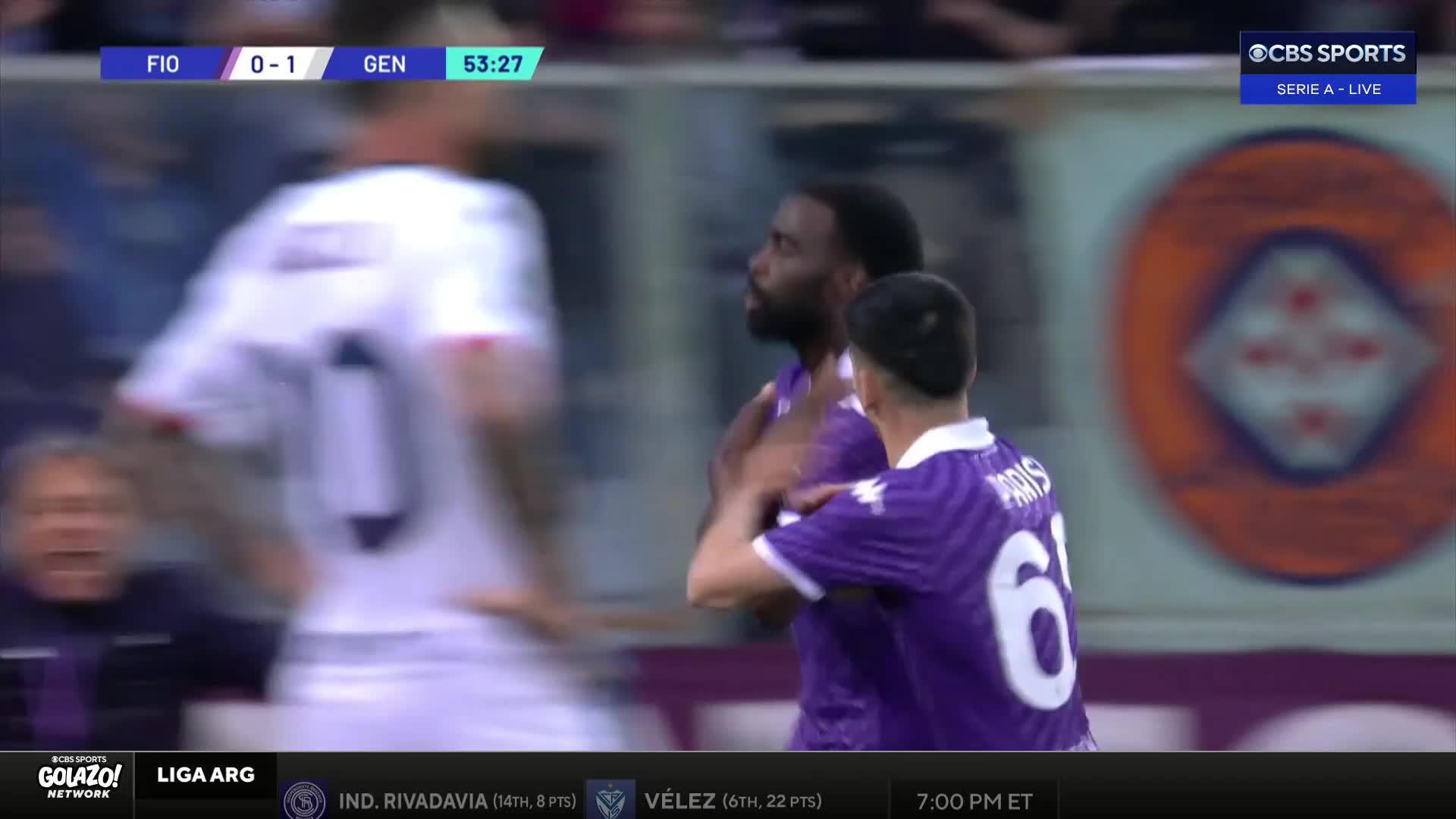 Jack Bonaventura with a LOVELY ball to Jonathan Ikoné for Fiorentina 💜