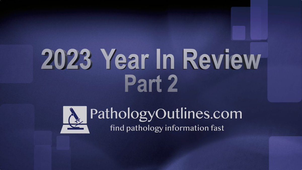 Part 2 is now available! Watch our 2023 Year In Review videos on YouTube to learn what we accomplished last year. 

Part 2: buff.ly/3xtQiPN 
Part 1: buff.ly/4aMk54F 

#PathTwitter#PathologyOutlines #YearInReview #YouTube #Video