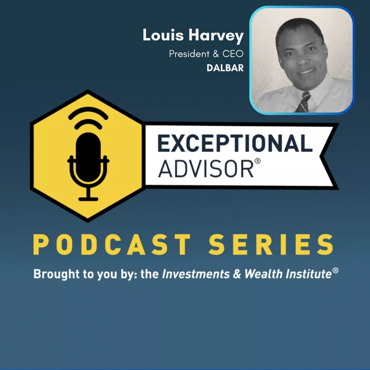🎧Lou Harvey reflects on his pioneering investor behavior research with the QAIB report & his views on current industry trends & future outlook including AI as a guest on @iw_inst's podcast, The Exceptional Advisor. tinyurl.com/LouHarvey