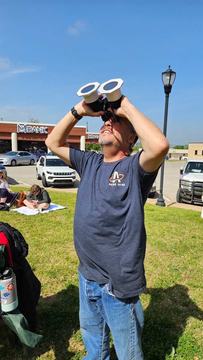 I just got back from a road trip / adventure through the southwestern US that included a stop in Texas to see 3 1/2 minutes of Solar Eclipse Totality in Goldthwaite TX using solar filters I made for my binoculars, built with #thousandoaksoptical solar film and instructions from