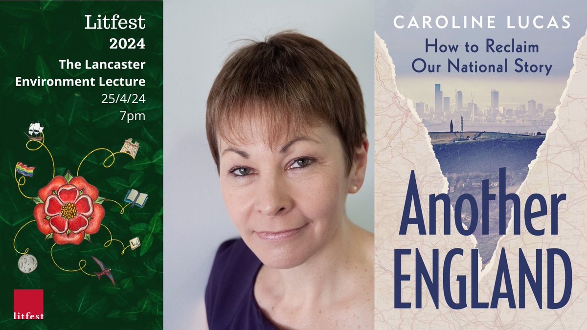 On 25th April at 7pm, @CarolineLucas will deliver The Lancaster Environment Lecture 2024 @LancasterUni! Join the ticket waitlist to attend in-person, or sign up to watch online (live or on 30-day catch up) here: geni.us/EnvironmentLF Free/Pay What You Can