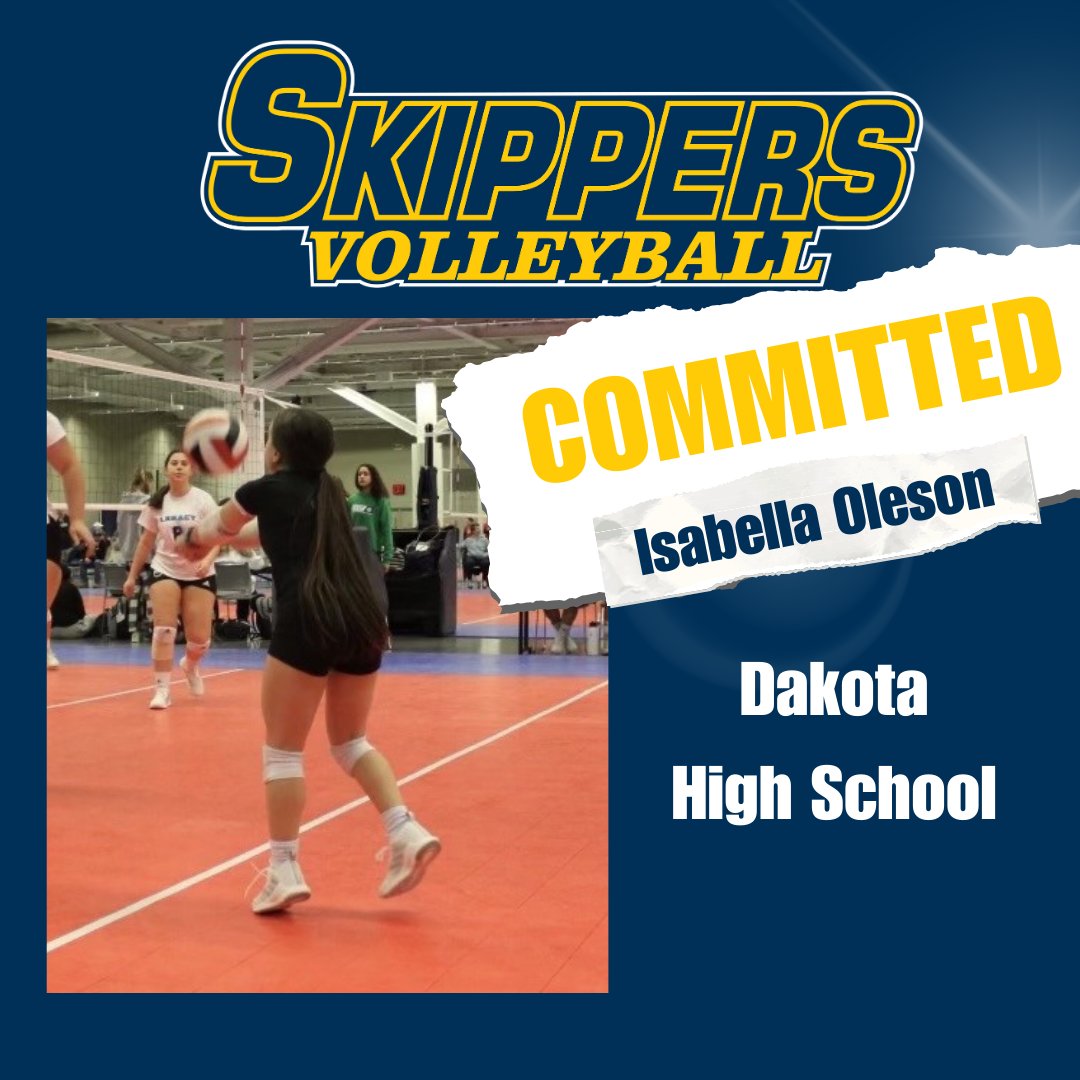 🏐✍️ Volleyball Signing Congratulations to Isabella Oleson on committing to play Volleyball at St. Clair County Community College! Isabella is coming to SC4 from Dakota High School. #SkipperPride