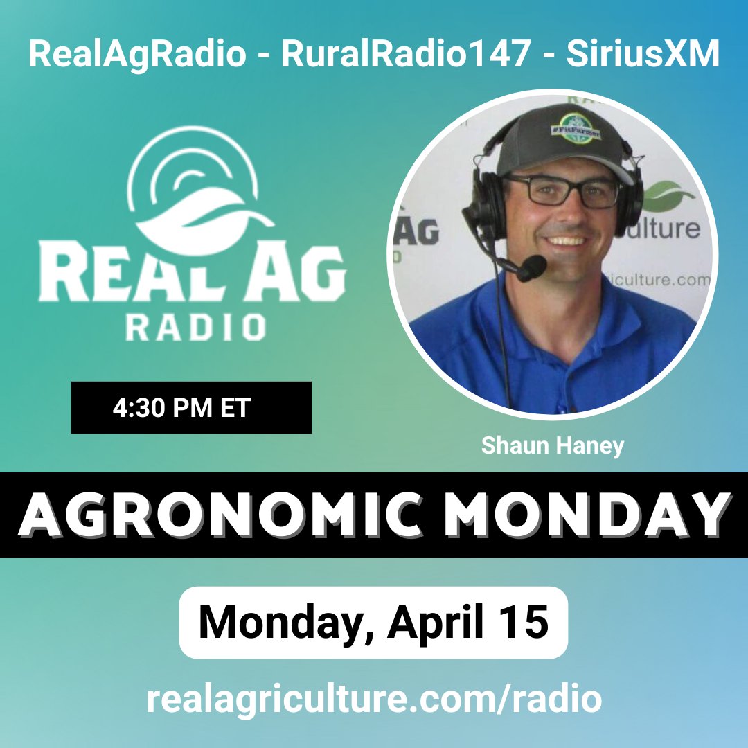 Tune in to #RealAgRadio at 430 E on @RuralRadio147 for #AgronomicMonday! Host @shaunhaney is joined by @WheatPete, Shad Milligan w/ @SyngentaCanada on why you should consider using a seed treatment throughout the seeding season, & the top #cdnag news stories #westcdnag #ontag