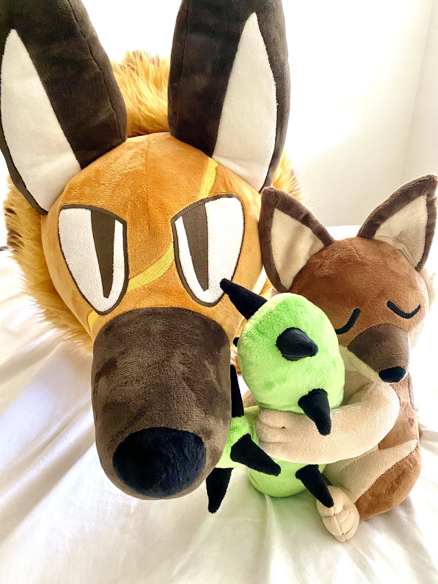 coyote cactus plush are back and giant shepherds got a price drop!