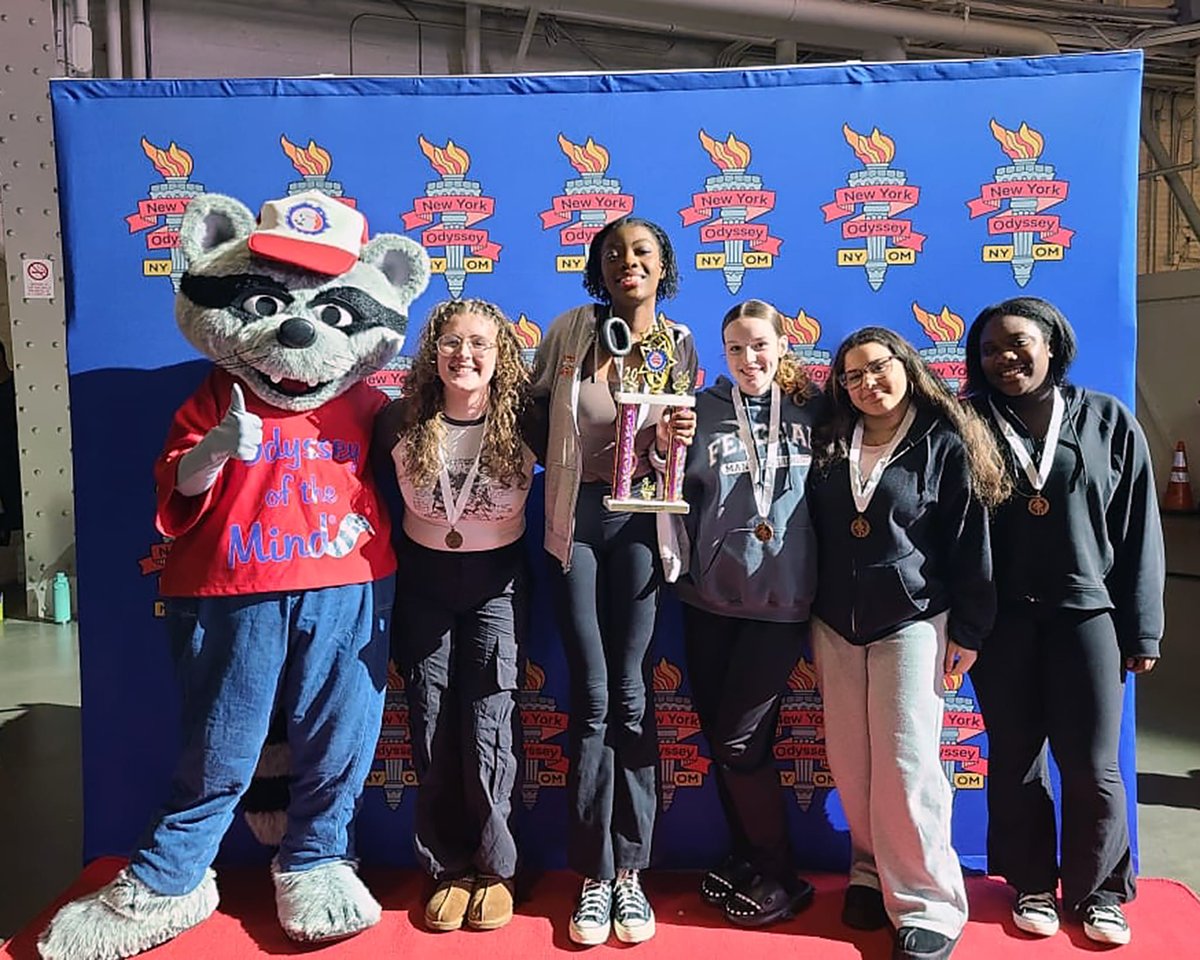 Several BCSD teams from all levels all traveled up to Syracuse on Saturday for the Odyssey Of The Mind State Tournament. The Binghamton High School Team of Jesi Cureton, Abigail Gonzalez-DeLeon, Etana Murray, Julia Otero, Madelyn Taylor, Lydia Thompson finished third in NYS!