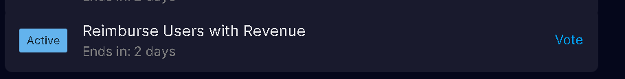 saneinthembrn's tweet photo. The last 3 proposals are inches away from passing, shoutout to whoever voted ‼️...but we have a 4th proposal.

This will reimburse users that have been affected by the incorrect max rate with revenue they'd be paying to the protocol, so essentially giving them their money back.

It reimburses 3 users that have minted 94% of total current supply. This was the protocol's fault so if we can help in anyway I believe we should even if this is obviously experimental tech.