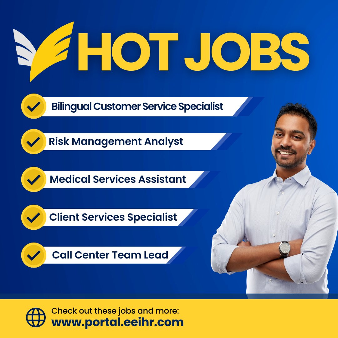 🔥New HOT JOBS! 🔥

Visit ow.ly/9fts50QW2s4 to apply and learn more about these jobs and more. 

 #HotJobs #JobOpening #NowHiring #CareerOpportunity #JobSearch #Employment #JobPosting #JobAlert #JobHunt #JobOpportunity