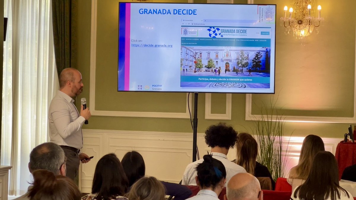 AEGranada's tweet photo. Presentations of actions in the different cities that participate in the @pocityf project, which aims to help historic cities become more ecological, efficient and liveable.  @dipgra @aytogr 
#granadaterritoriosostenible https://t.co/pPzwXvSJzt