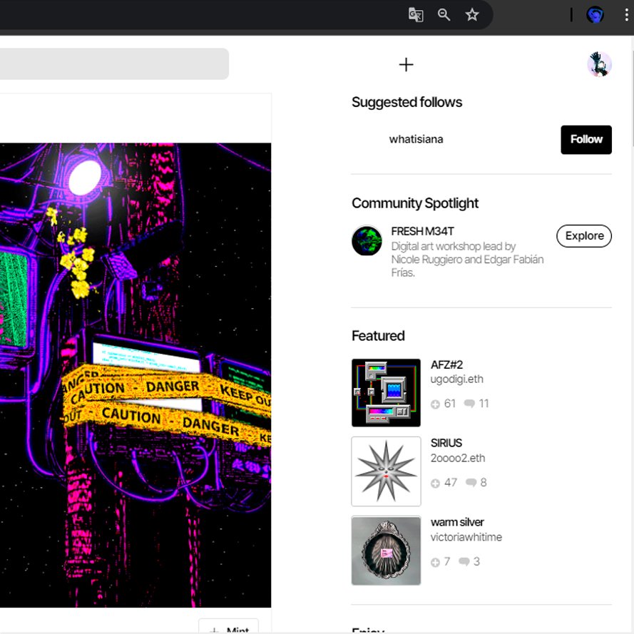 victoriawhitime's tweet image. ˚ʚ♡ɞ˚very happy to find this piece on the home page˚ʚ♡ɞ˚
thank u @ourZORA and thanks to everyone who acquired an edition ⭑𓂃 ࣪˖ ִֶָ 𓈈 
#freemint #gifart #videoart #cryptoart