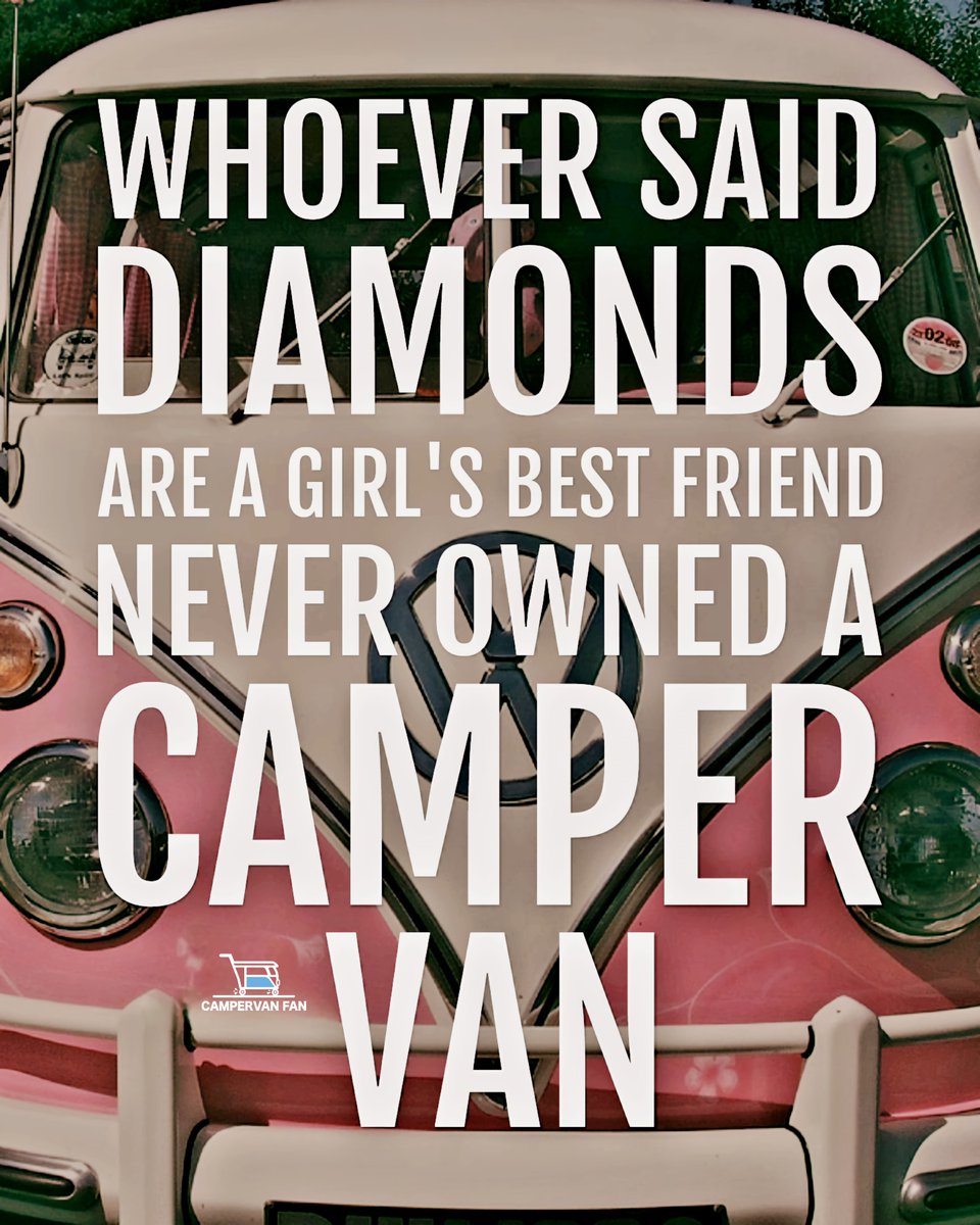 Some women want diamonds... others just want a #campervan! 🚐💎