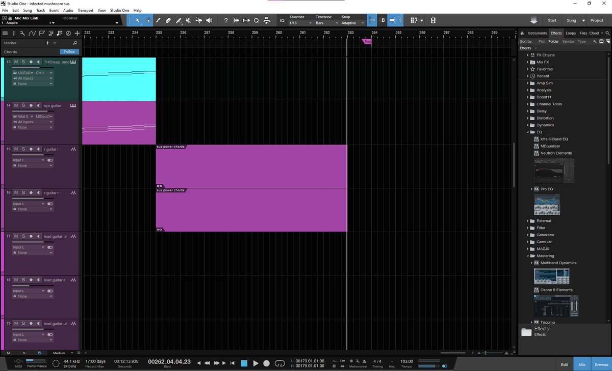 _dreamlibrary's tweet photo. was looking at old project files and apparently i was meant to record guitar at the very end of elevate... left this reminder for myself... never did it... oops! https://t.co/CXhVFqn32j