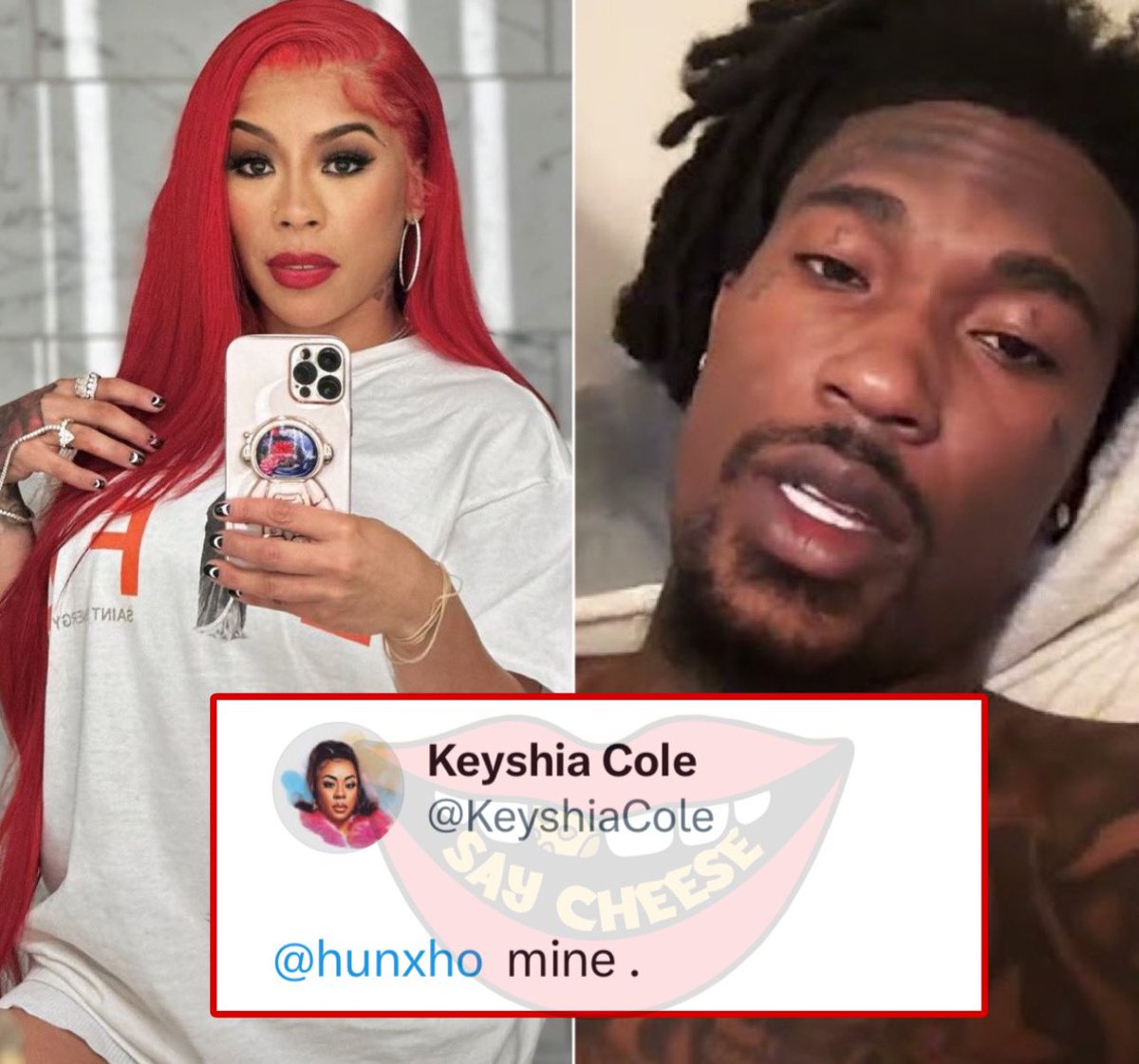 SaycheeseDGTL's tweet image. Keyshia Cole (42) seemingly confirms relationship with rapper Hunxho (24)