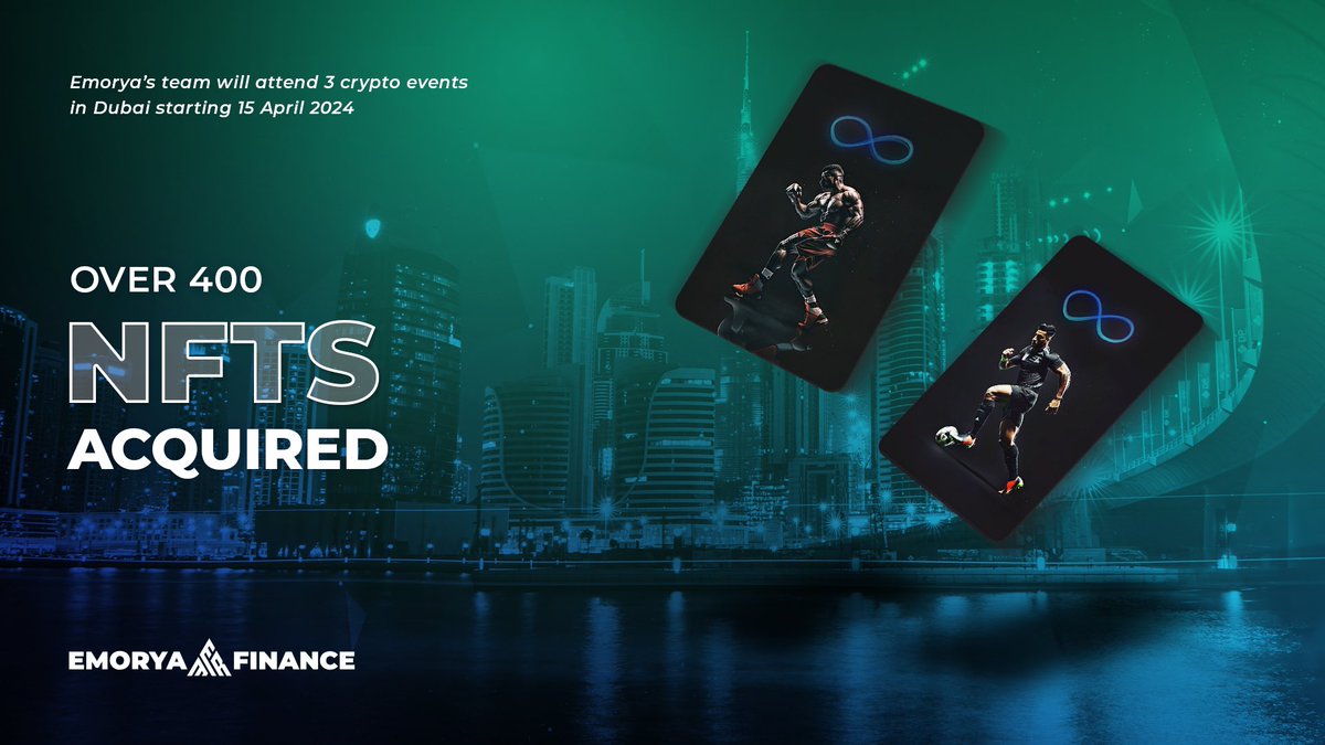 Dear Emoryans,

📢💰Over 400 NFTs have been recently acquired! 

📲Want to get your hands on the latest ones before the app launch? 

👇Act fast and secure your spot alongside ambassadors and partners for early access on May 15th. 

app.emorya.com 

🚀Don't miss out!