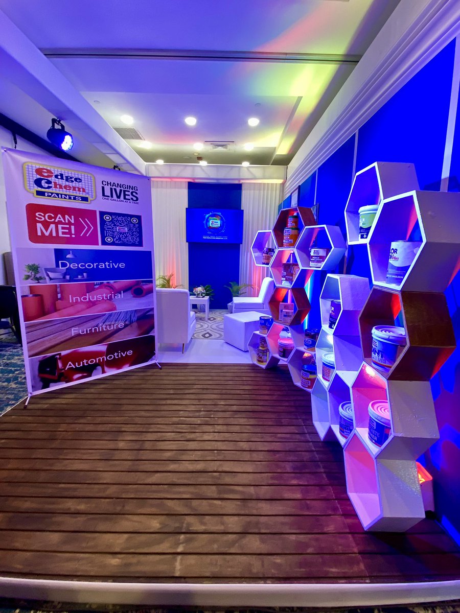 wersocreative's tweet photo. So Creative conceptualized and designed the EdgeChem booth at the RE/MAX Jamaica Premier Real Estate Expo & Conference at the Jamaica Pegasus.
We provided:
📌 Concept & Design
📌 Trussing
📌 Flooring
📌 TV
📌 Furniture
📌 Wireless Uplights
📌 Backwall
#wersocreative https://t.co/1VSYWZxLcx