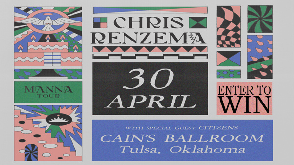 🎶 Chris Renzema is bringing the electrifying 'Manna Tour' to @Cainsballroom on Tuesday, April 30th! Get ready for an unforgettable night with special guest Citizens. Secure your tickets now! Plus, enter below for a chance to snag a pair for free! 🎟️✨ kxoj.com/contests/chris…