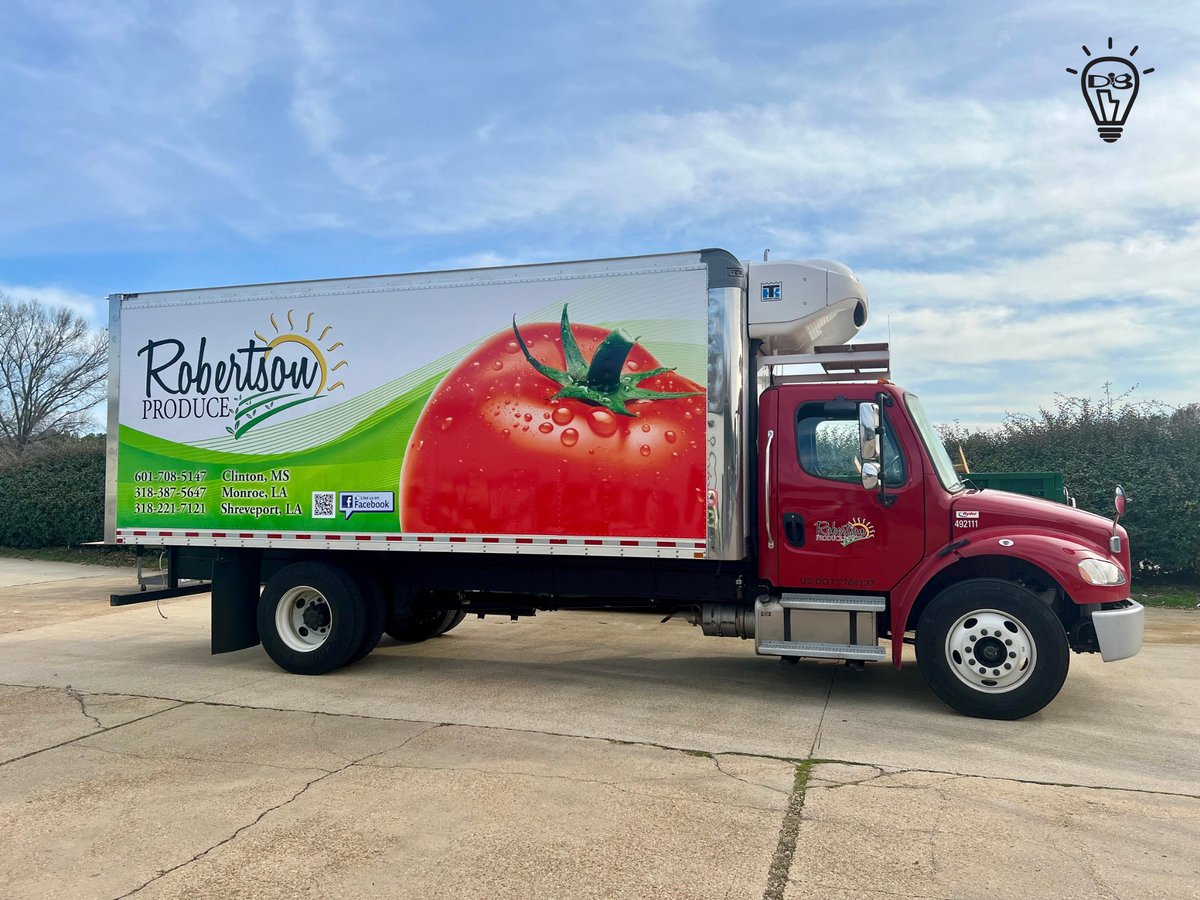 Always a pleasure to work with Robertson Produce on their box truck wraps 🍅💡

#arlon #boxtruckwrap #environmental #branded #vinylgraphics #fleet