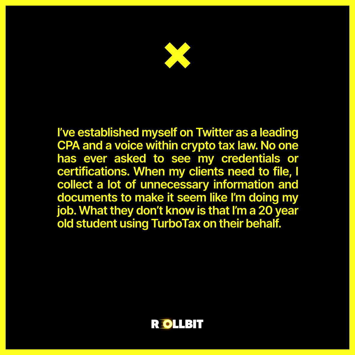 coinfessions's tweet photo. I’ve established myself as a leader on crypto tax law. https://t.co/GFMo3A9BjL