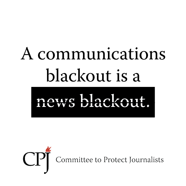 A communications blackout is a news blackout. Shutdowns make it extremely difficult for journalists to carry out their work, and they can create a vacuum of reliable information from the ground that can be filled with dangerously misleading propaganda, dis- and misinformation.