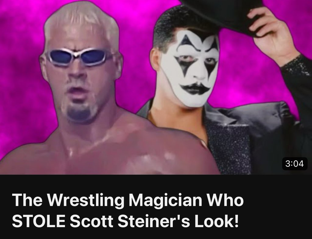 🚨💥NEW VIDEO💥🚨 ⤵️ youtu.be/vXzVhmEmGMA “The Wrestling Magician Who STOLE Scott Steiner's Look!” 😱‼️❓ Been getting more views than usual I appreciate all the love and support ❤️‍🔥