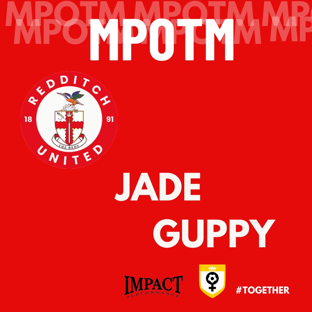 RedditchWomen's tweet photo. Manager Matt Bailey voted @Jadeguppy89 as his managers player of the match following yesterdays game. 

Captain, Leader, Legend. 

#PaintTheTownRed #UnitedForAll #Together ❤️ https://t.co/CBgeFA5hGV