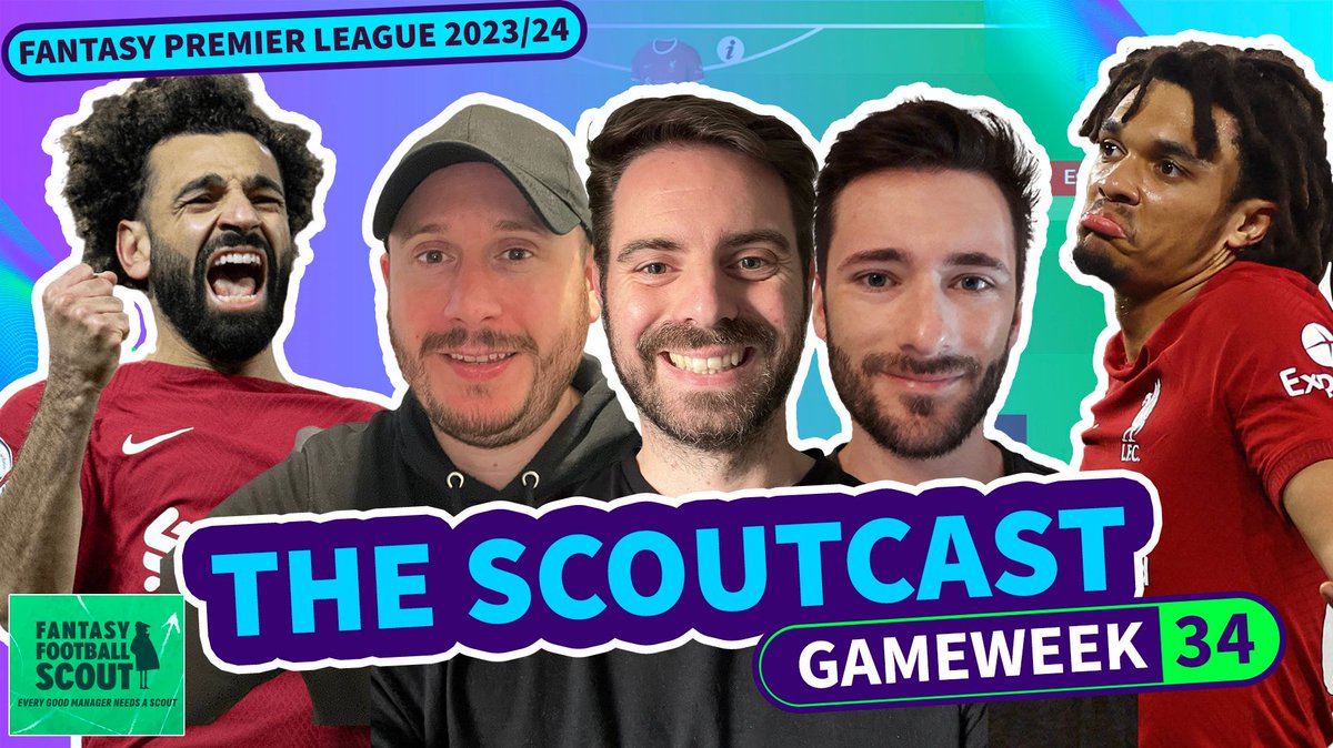 💥 THE SCOUTCAST - FPL GW34 🎙️ @FplMode | @FlapjackFpl | @SebWassell GW34 planning, team reveals, transfers and chip talk! 👀 LIVE 8PM 🚨 youtube.com/live/YdA8U7IDW…