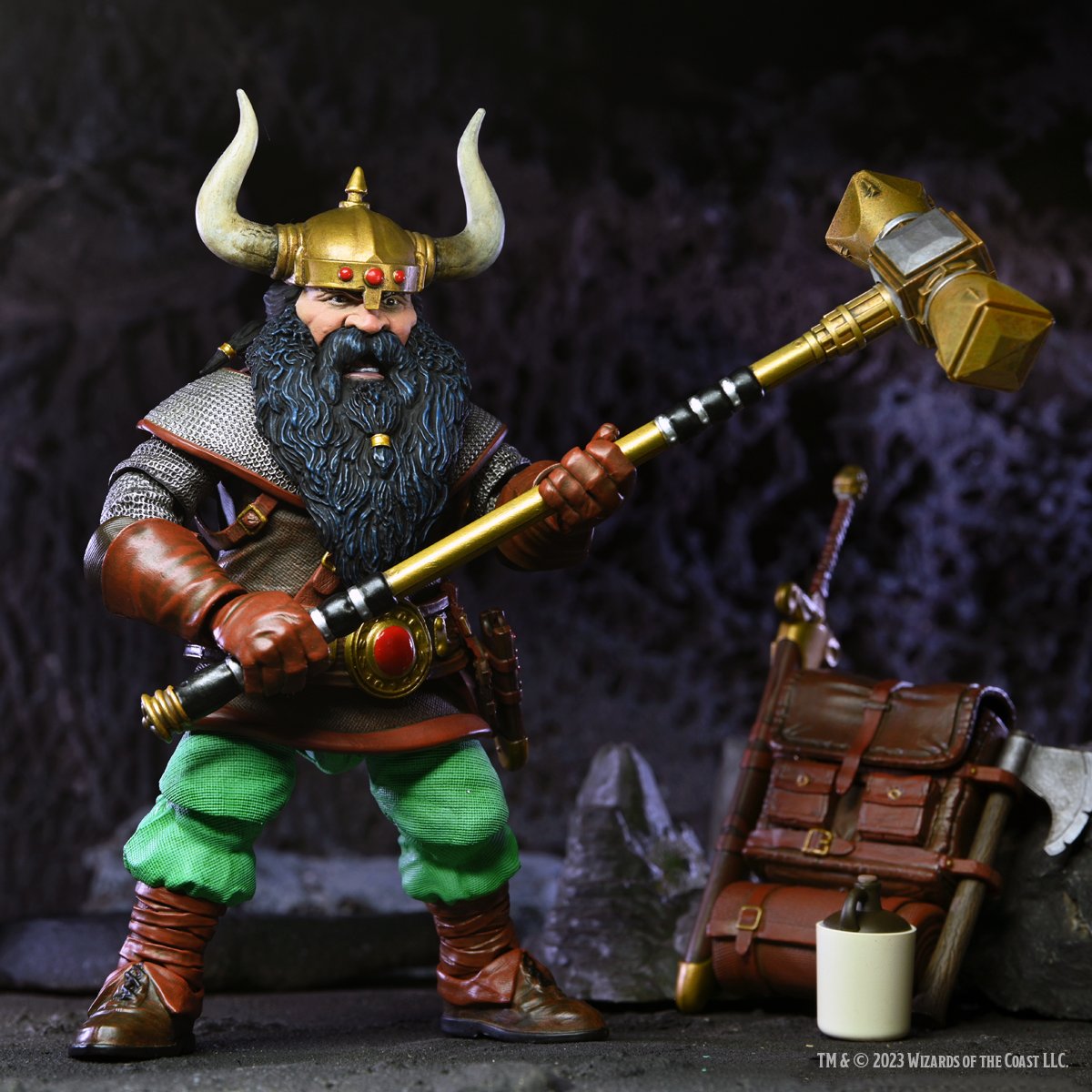 Expand your collection today with the Dungeons & Dragons 7” Scale Action Figure – Ultimate Elkhorn Figure, now available at your local game store and online at wizkids.io/ultimate. This figure comes complete with accessories like his war hammer, Heartstone and more!