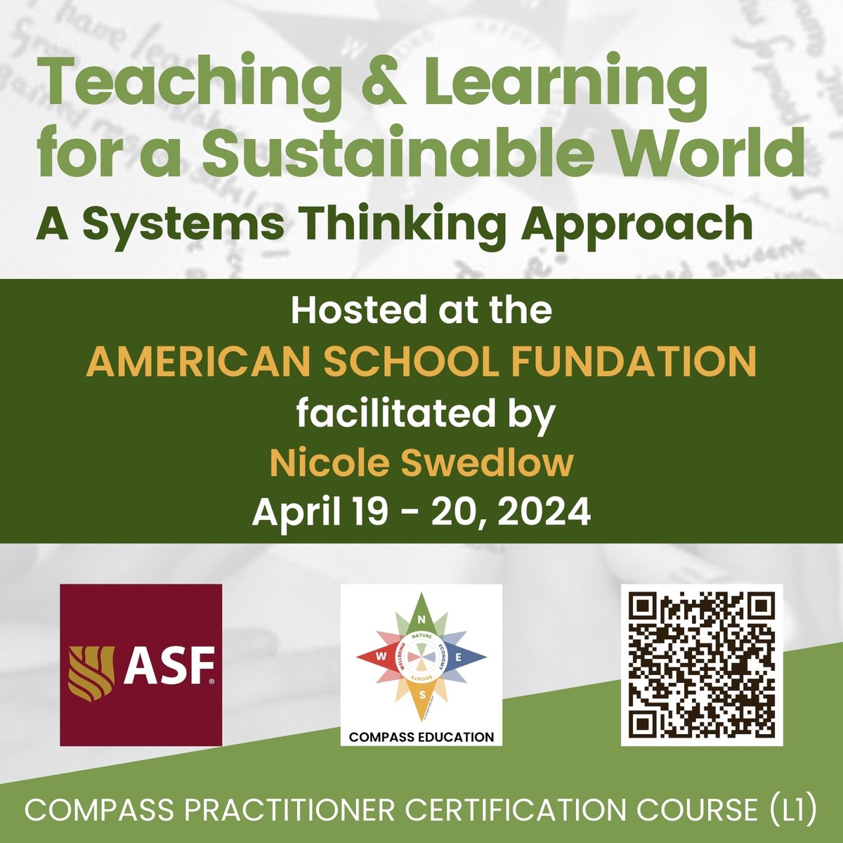 'Teaching for a Sustainable World: A Systems Thinking Approach': Join us to integrate sustainability & systems thinking into your work, and connect with like-minded individuals passionate about teaching & learning for a more sustainable world. LEARN MORE: tinyurl.com/4t4jsr6w