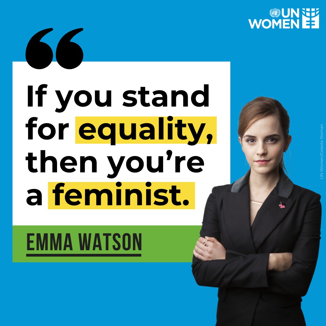 'If you stand for equality, then you’re a feminist.' Happy Birthday to our Goodwill Ambassador, @‌EmmaWatson. @HeForShe