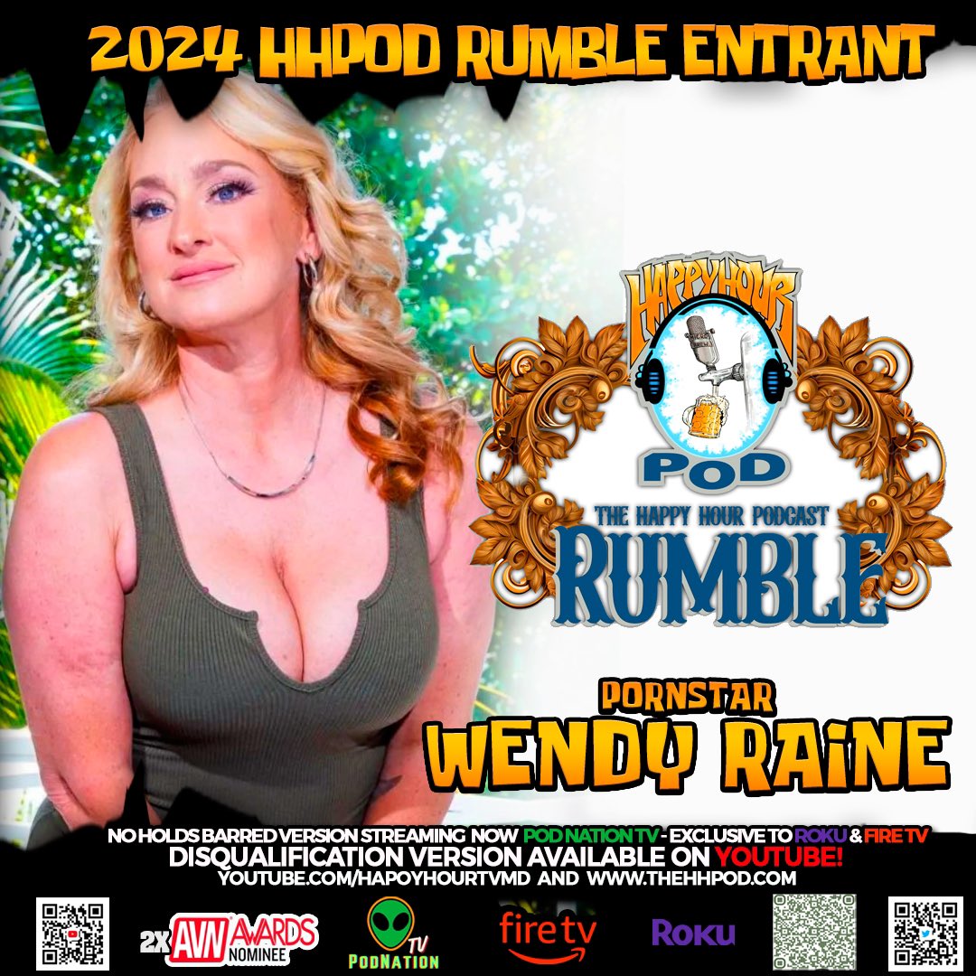 The HHPod Returns This June with an elimination style game of IncoHearant. Winner gets crowned 2024 HHPod Rumble Champion and gets sent a custom championship belt. Today we announce participant#4 Pornstar Wendy Raine Art Credit: Curtain Jerker Designs…