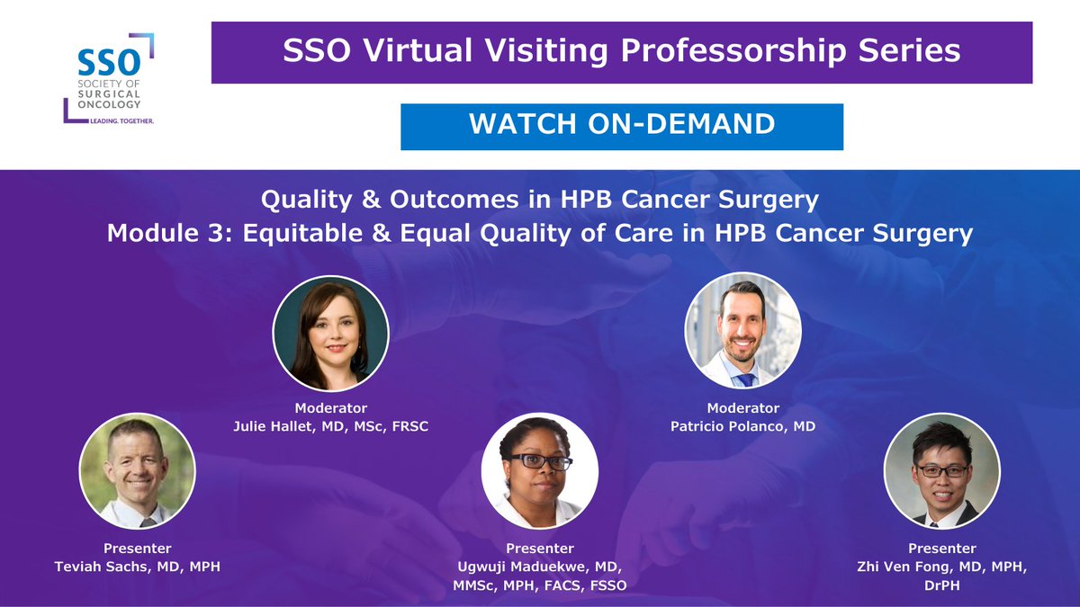 Now available on-demand! Module 3 of a discussion with our HPB Disease Site Work Group on crucial aspects of quality care in HPB cancer surgery. @HalletJulie @PatricioPolanc0 @TeviahSachs @umaduekwemd @ZhiVenFongMD Watch now through ExpertEd: ow.ly/Onqq50RfcZy